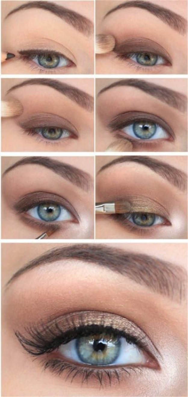 Everyday Eye Makeup 10 Step Step Makeup Tutorials For Green Eyes Her Style Code