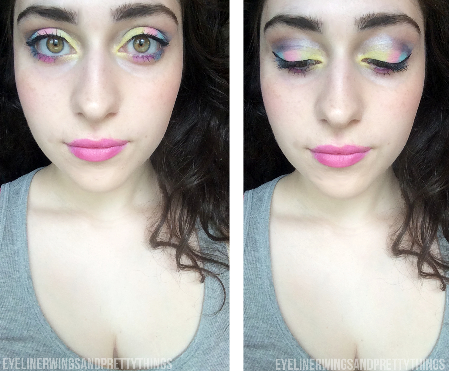 Eye Candy Makeup Motd Pastel Cotton Candy Makeup For Fathers Day Eyeliner Wings