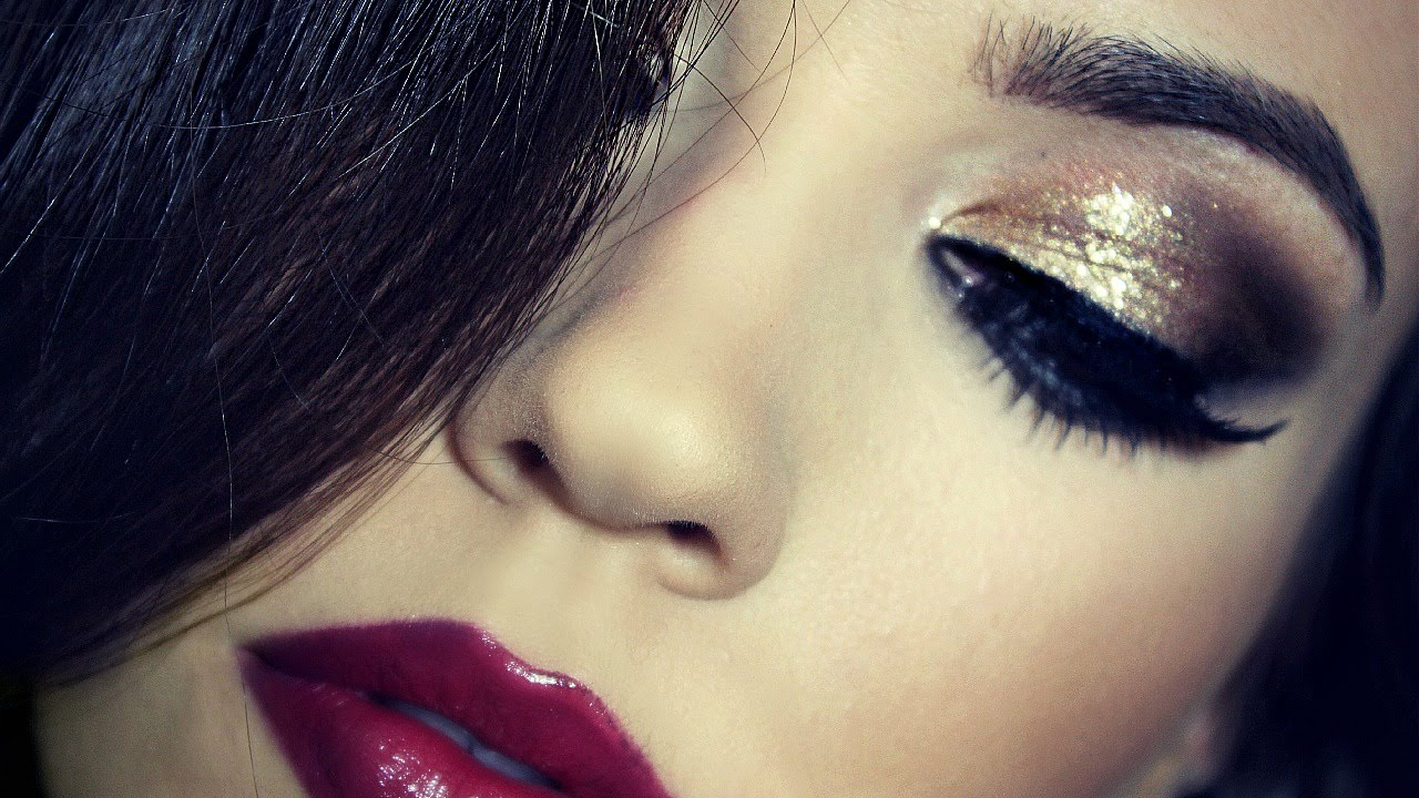 Eye Makeup For A Gold Dress Birthday Makeup Tutorial Gold Dramatic Makeup Themakeupchair
