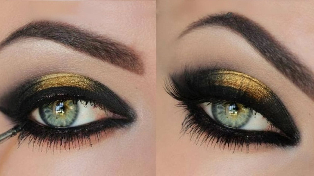 Eye Makeup For A Gold Dress Black Eye Makeup Tutorial Makeup Ideas