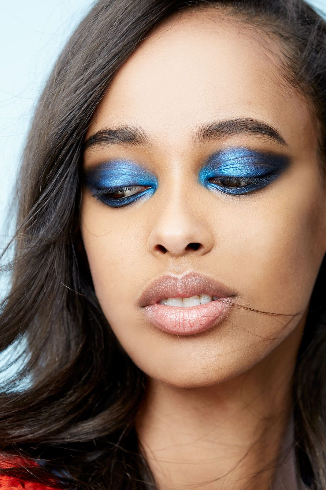 Eye Makeup For Black Dress Blue Makeup Eyeshadow Eyeliner Lipstick