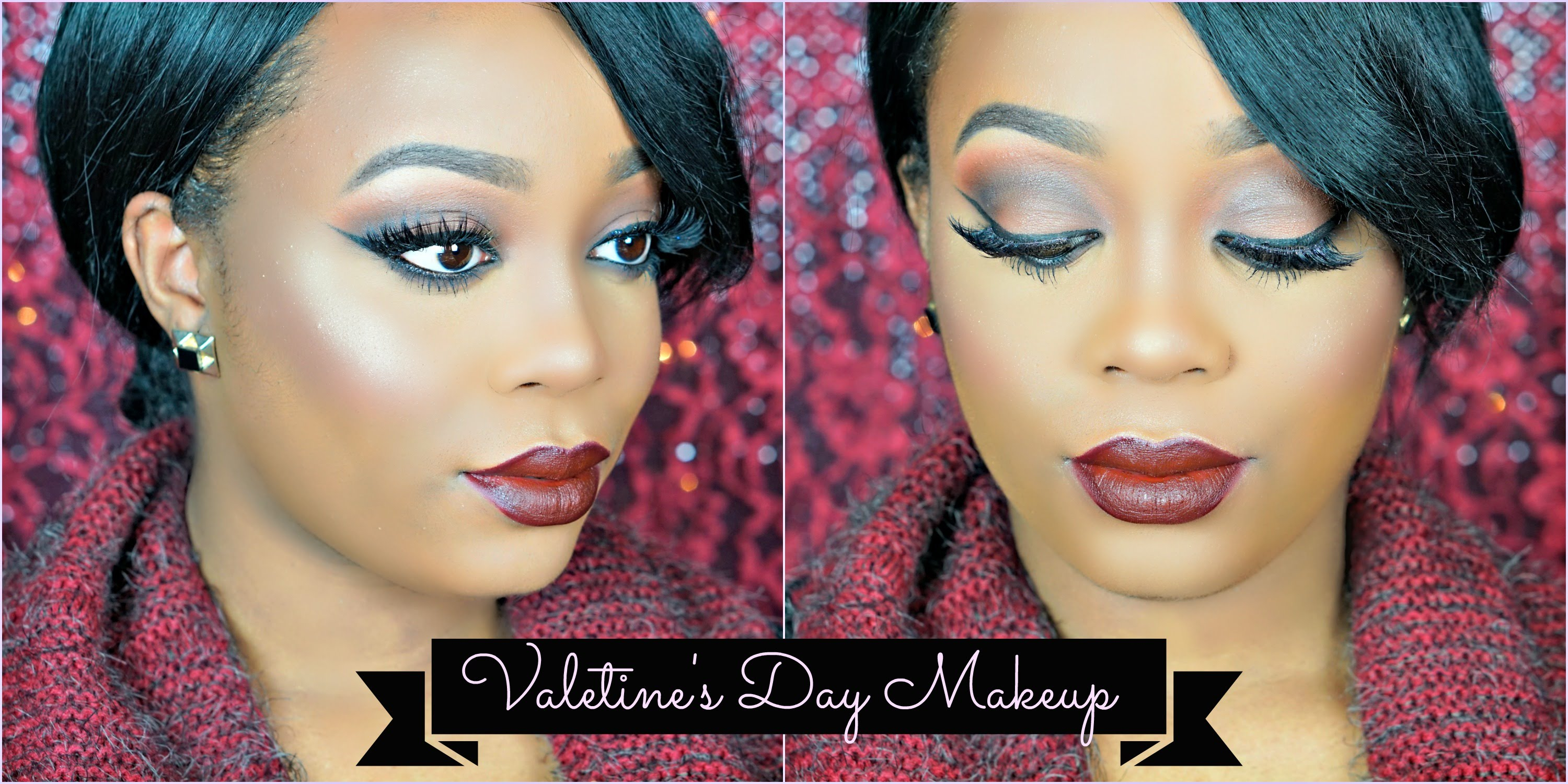 Eye Makeup For Dark Skin Matte Sultry Valentines Day Makeup Tutorial For Dark Skin Umakeup
