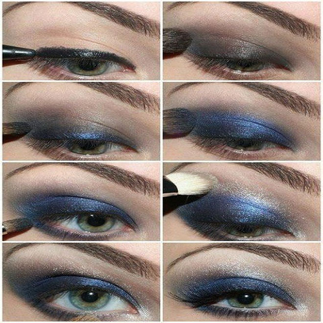Eye Makeup For Evening Party Misty Blue Eye Makeup Tips For Evening Parties