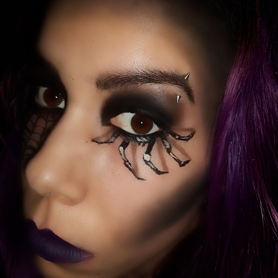 Eye Makeup For Halloween 3d Spider Eye Makeup Halloween Look 3 Candeeglam