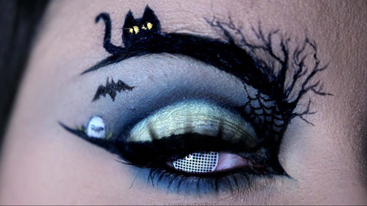 Eye Makeup For Halloween Happy Halloween Halloween Eye Art Makeup Tutorial