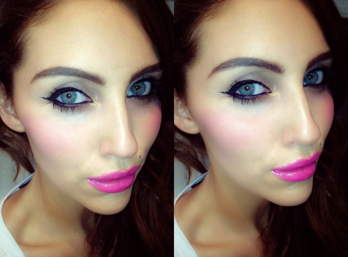 Eye Makeup For Hot Pink Lips Get The Look Hot Pink Lips And Liner Flick Tara Makeup