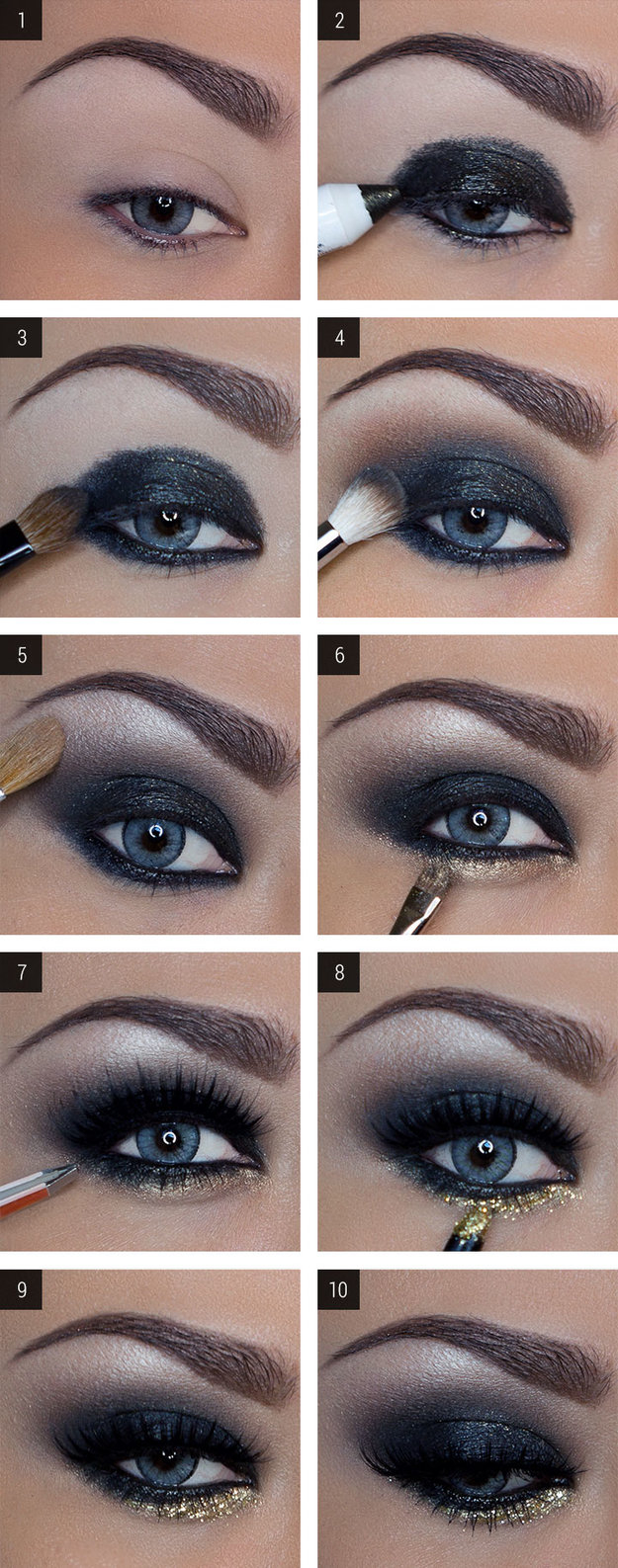 Eye Makeup For Navy Blue Dress 12 Easy Step Step Makeup Tutorials For Blue Eyes Her Style Code