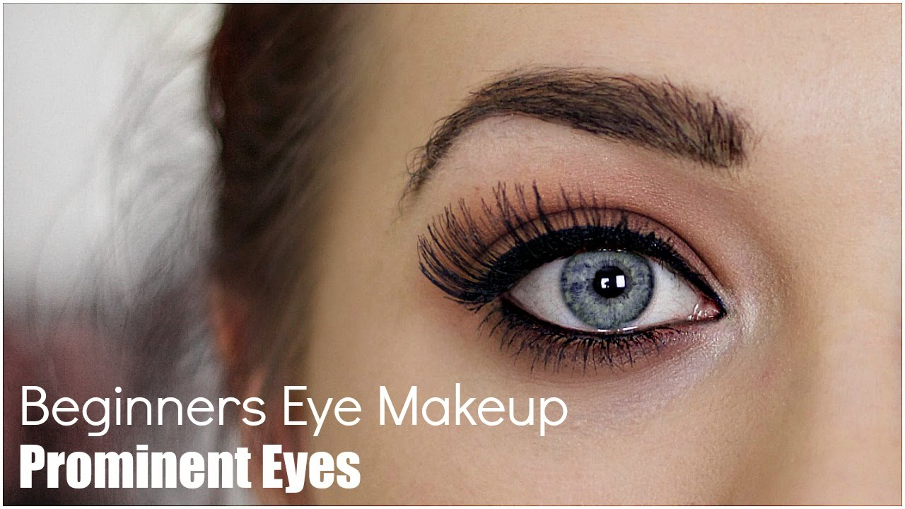 Eye Makeup For Round Eyes Beginner Eye Makeup For Prominent Eye Youtube