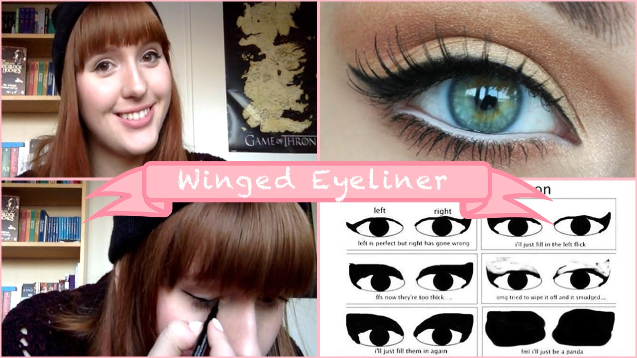 Eye Makeup For Round Eyes Winged Eyeliner Tutorial For Round Eyes Beauty Youtube