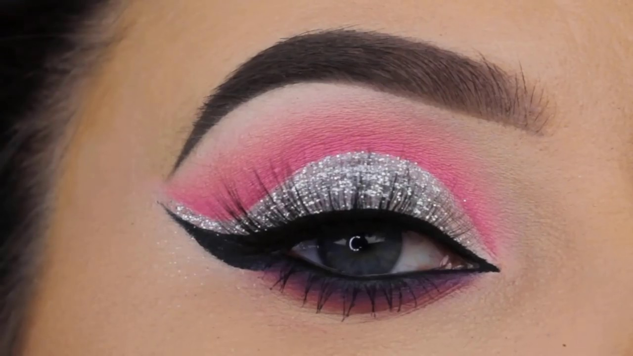 Eye Makeup Shades Pink And Silver Eye Shades Makeup Vedio Youtube