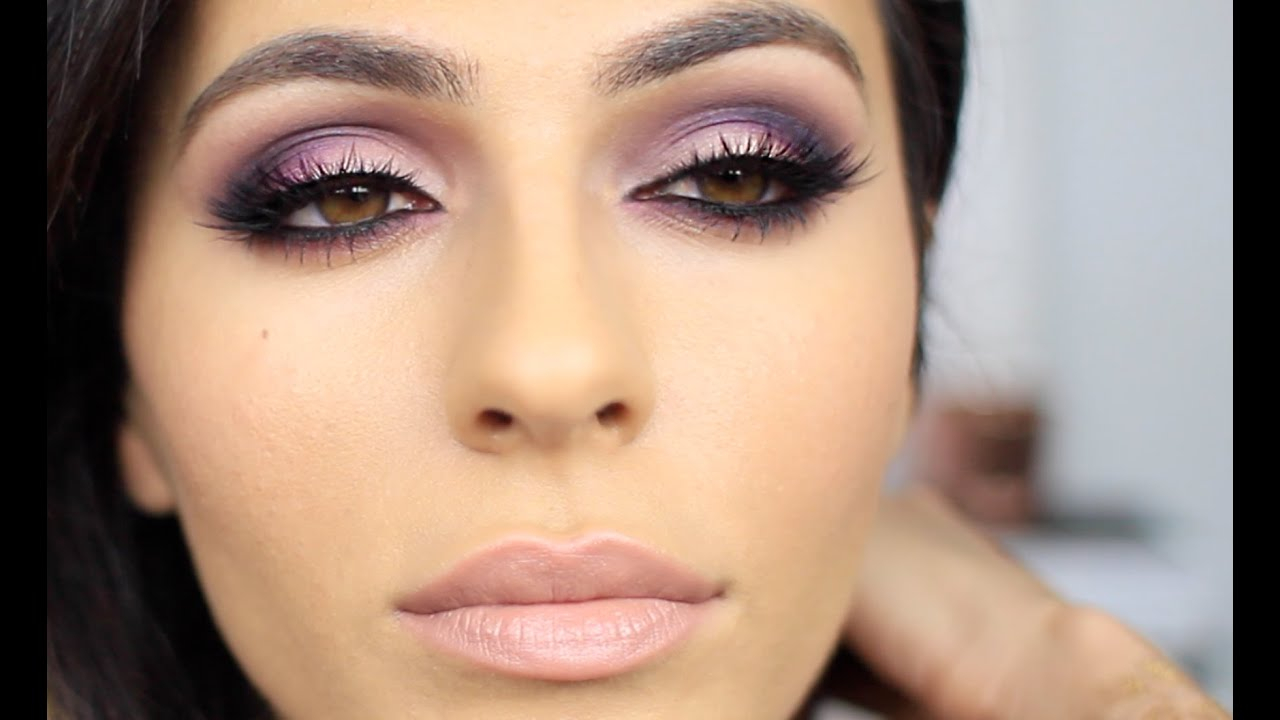 Eye Makeup With Grey Dress Purple Pink Smoky Eye Makeup Eye Makeup Tutorial Teni Panosian