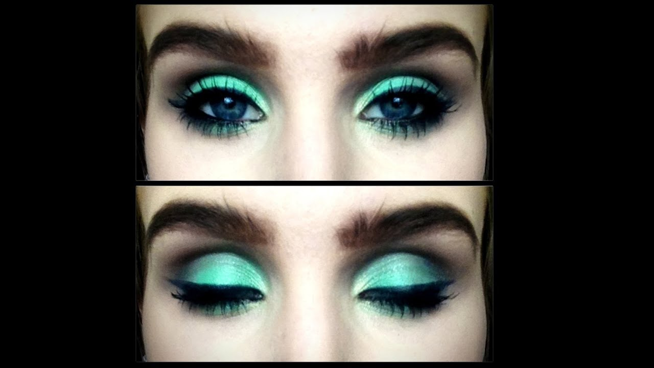 Eye Makeup With Turquoise Dress Sea Green And Warm Brown Smokey Eye Makeup Tutorial Youtube