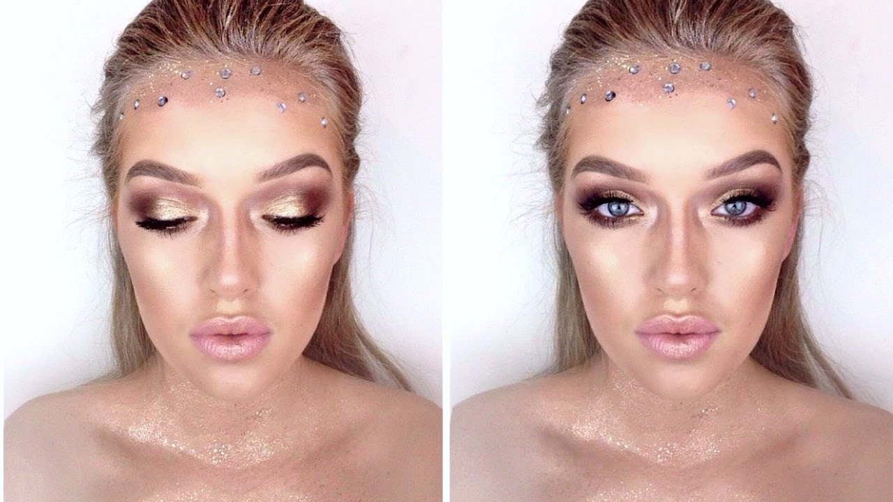Fairy Eye Makeup Tutorial Glittery Gold Greek Goddess Fairy Makeup Tutorial Youtube