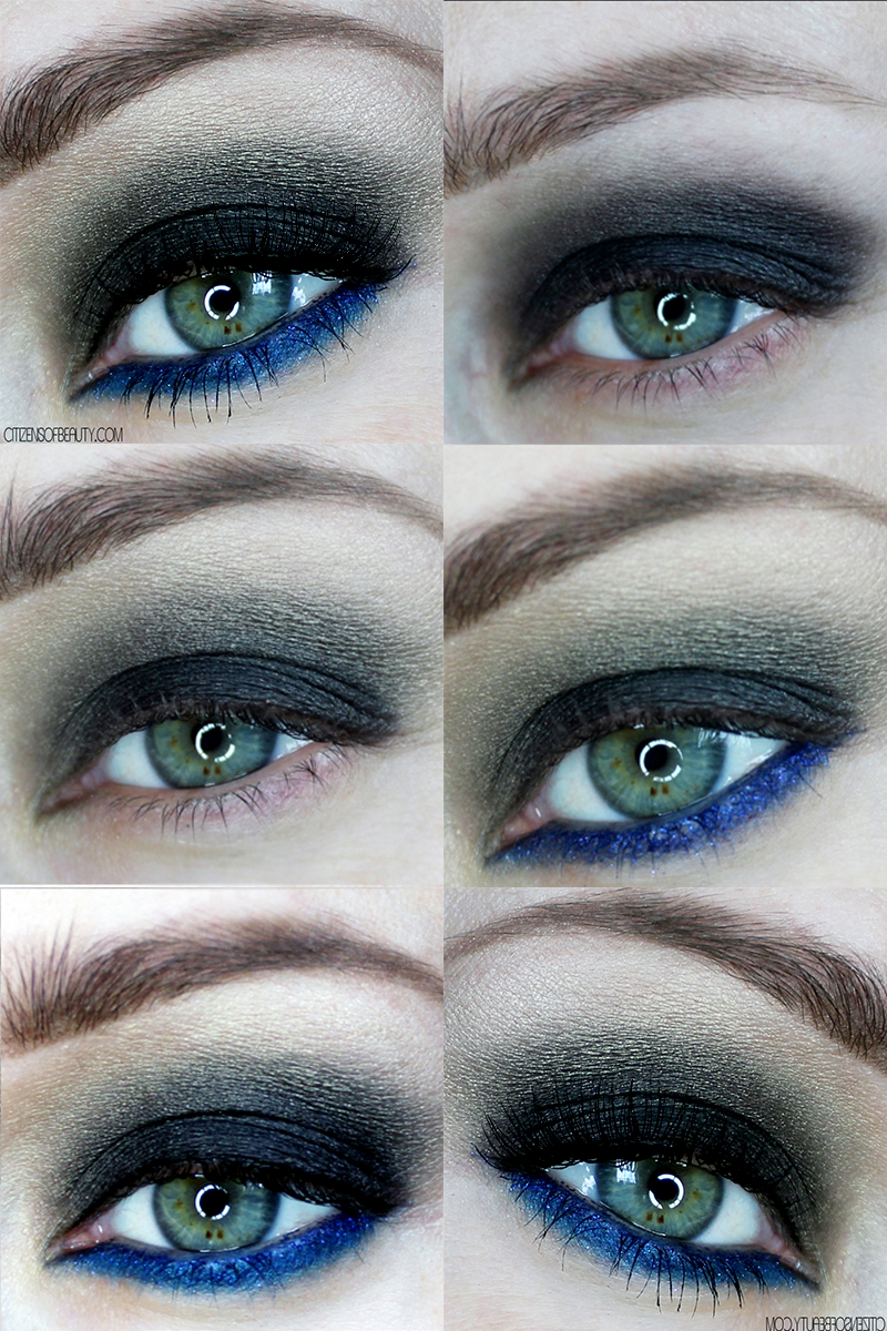 Fall Makeup For Blue Eyes Dark Smoky Fall Eyes With A Pop Of Blue Citizens Of Beauty