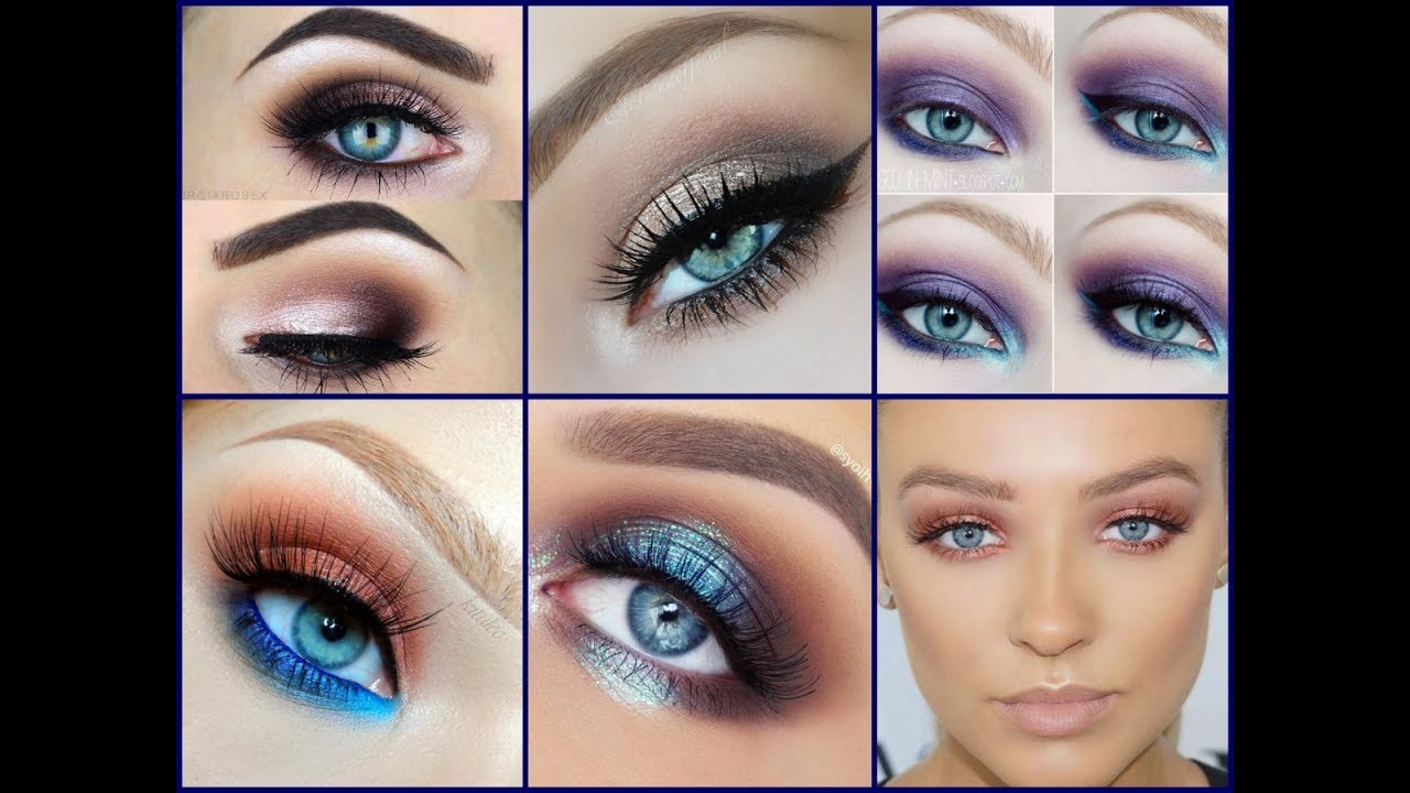Fall Makeup For Blue Eyes How To Make Blue Eyes Trendy Makeup Ideas For Blue Eyes Youtube