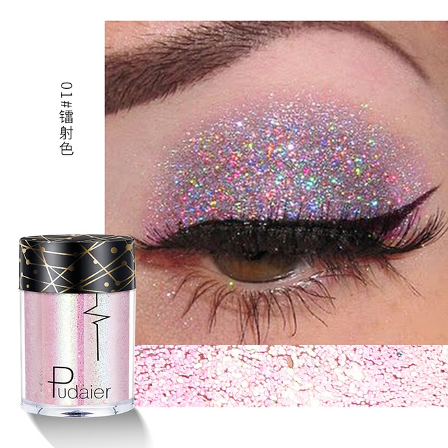 Festival Eye Makeup Pudaier Holographic Sequins Glitter Shimmer Pigment Eye Shadow
