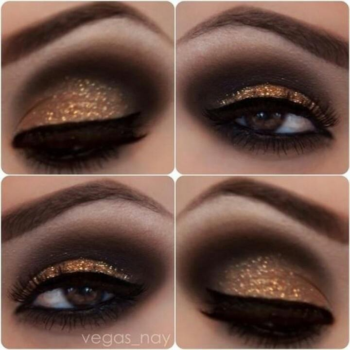 Gold And Smokey Eye Makeup Black And Gold Smokey Eye Makeup Eye Makeup