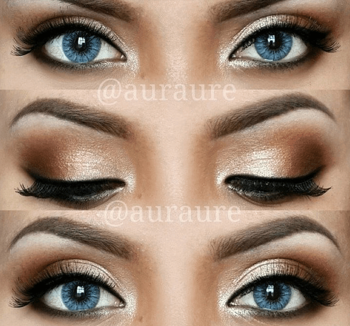 Gold Copper Eye Makeup Blue And Gold Eye Makeup Makeup Academy