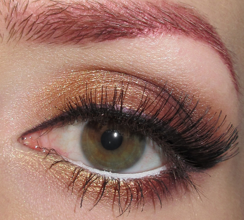 Gold Copper Eye Makeup Glitter Is My Crack Gold Copper And Bronze Eye Makeup Look