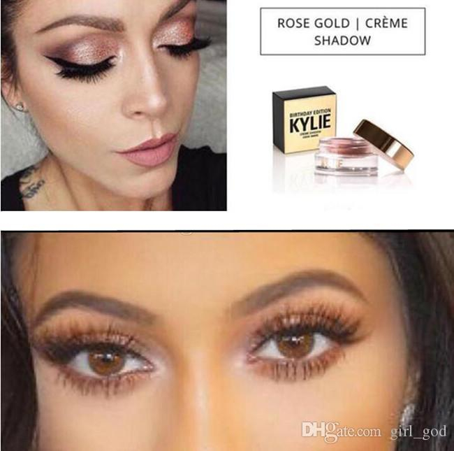 Gold Copper Eye Makeup Kylie Birthday Edition Creme Creme Rose Gold Eyeshadow