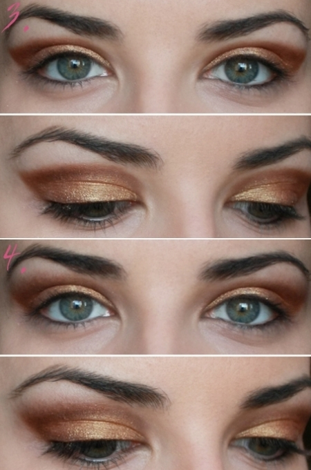 Gold Copper Eye Makeup Party Makeup Gold Copper Eyes Tutorial