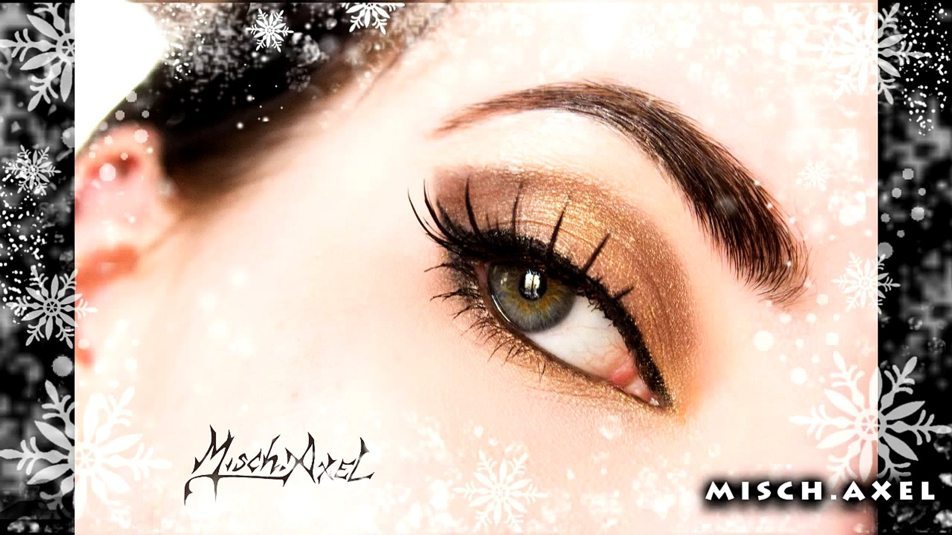 Gold Eye Makeup Tutorial Holidays Look Ideas Brown And Gold Smokey Eye Makeup Tutorial