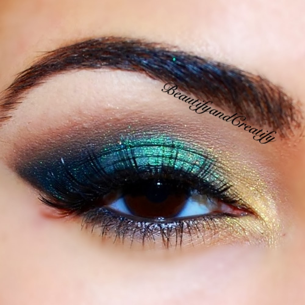 Gold Eye Makeup Tutorial Shimmery Turquoise And Gold Holiday Makeup Tutorial