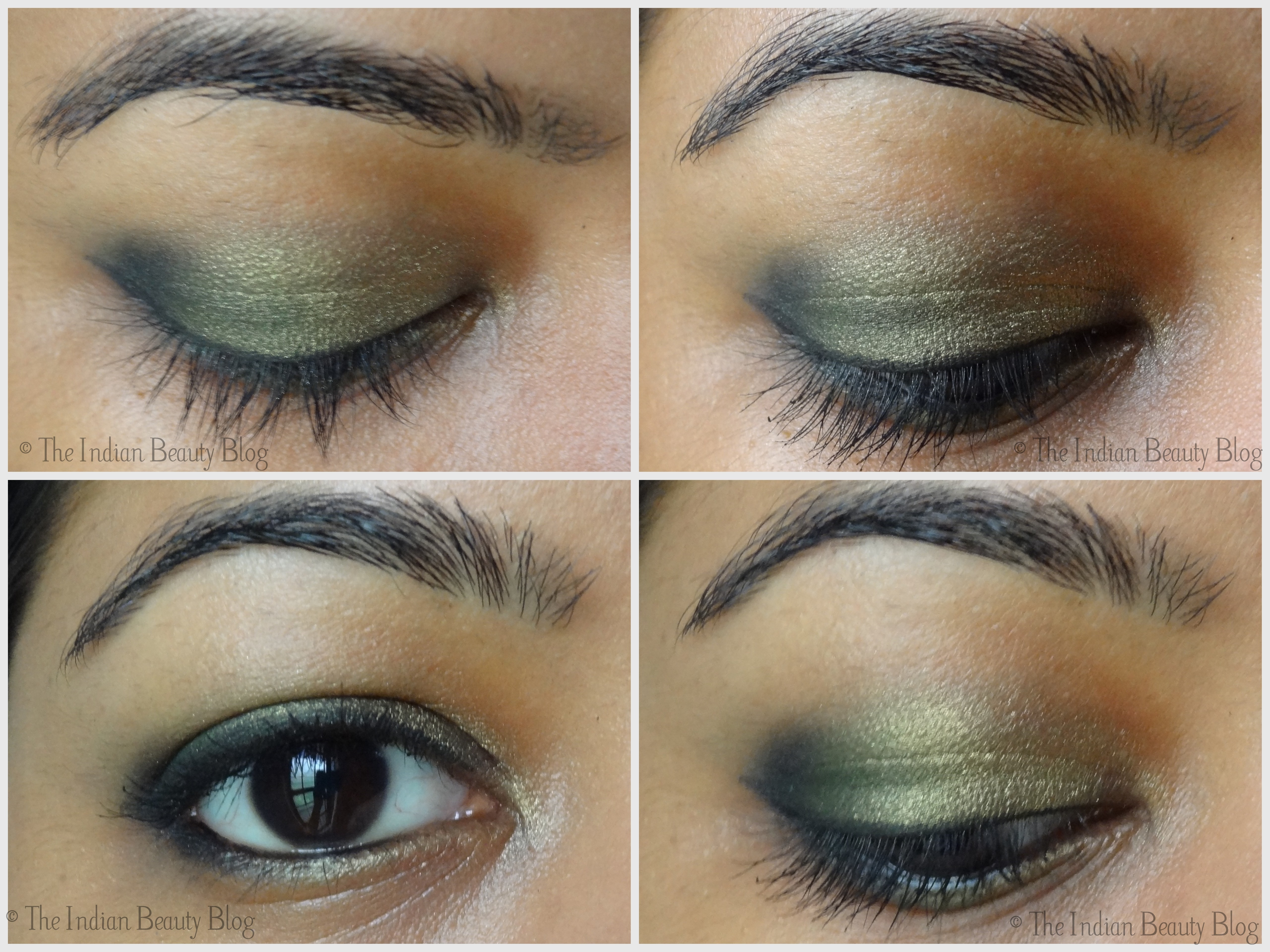 Gold Makeup For Blue Eyes 30 Days Eye Makeup Challenge Look 6 The Indian Beauty Blog