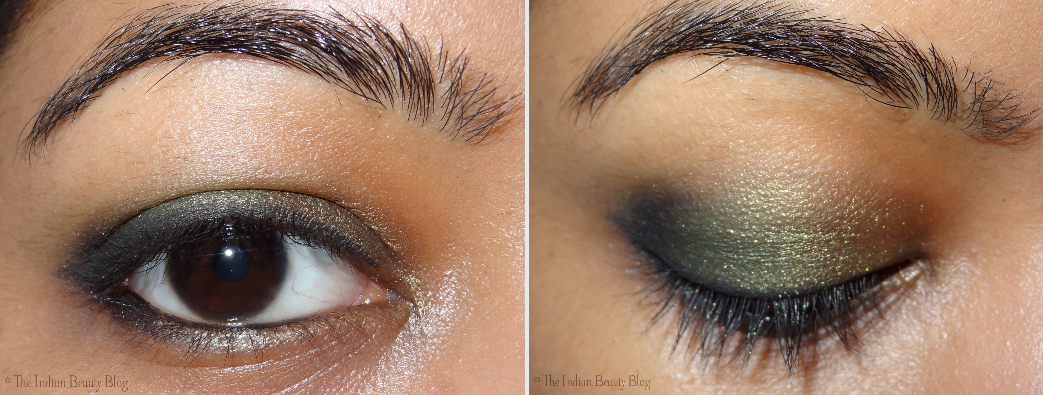 Gold Makeup For Green Eyes 30 Days Eye Makeup Challenge Look 6 The Indian Beauty Blog