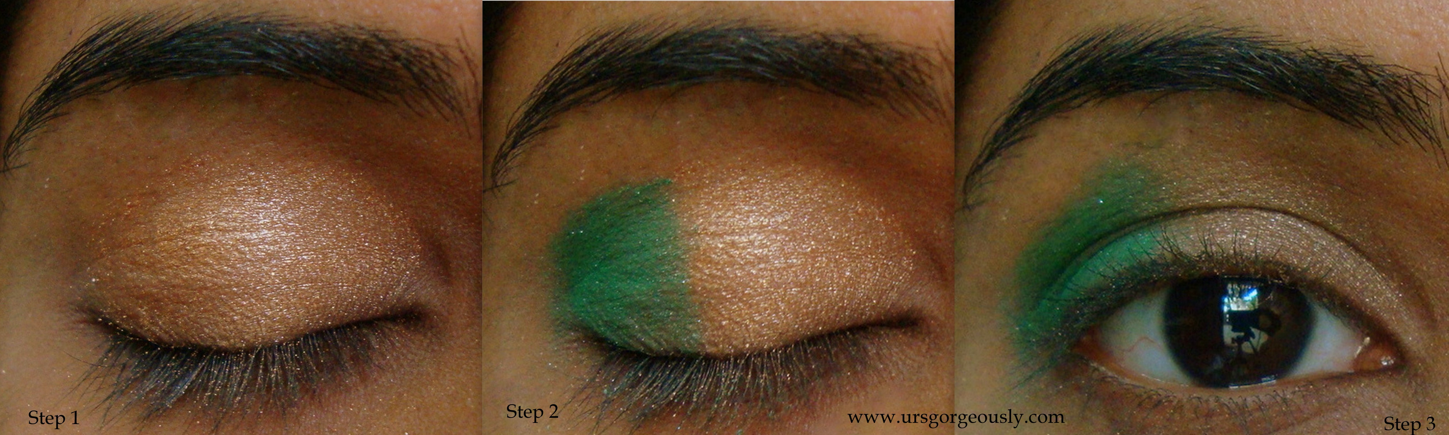 Gold Makeup For Green Eyes 6 Simple Steps For A Gold And Green Eye Makeup Tutorial Ursgorgeously