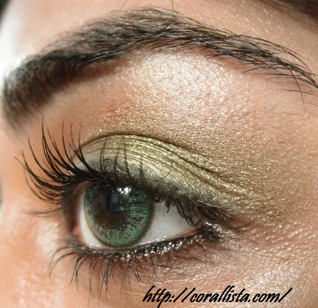 Gold Makeup For Green Eyes Gold Green Eye Makeup With Avon Mango Mania Lipstick Fotd And