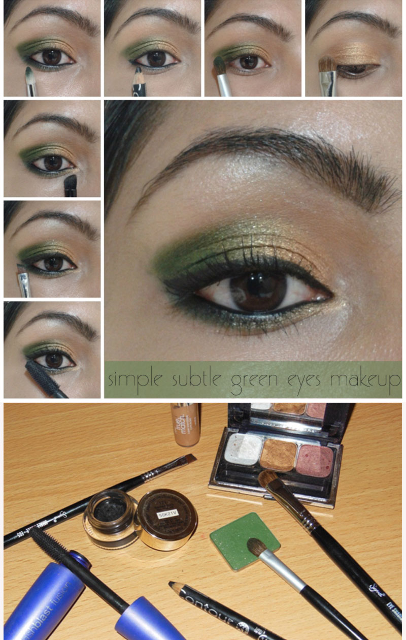 Gold Makeup For Green Eyes Simple Subtle Green Gold Spring Makeup Stylefrizz Photo Gallery