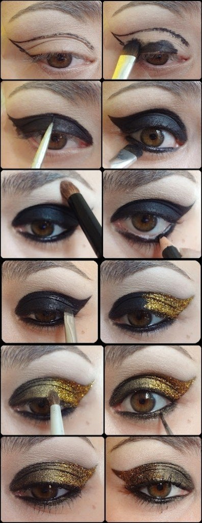 Gold Smokey Eye Makeup 25 Easy And Dramatic Smokey Eye Tutorials This Season