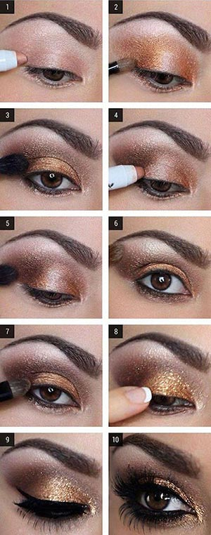 Gold Smokey Eye Makeup 6 Most Glamorous Gold Smokey Eye Makeup Tutorials