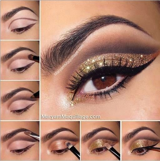 Gold Smokey Eye Makeup Bronze And Gold Smokey Eye For Brown Eyes Pictures Photos And