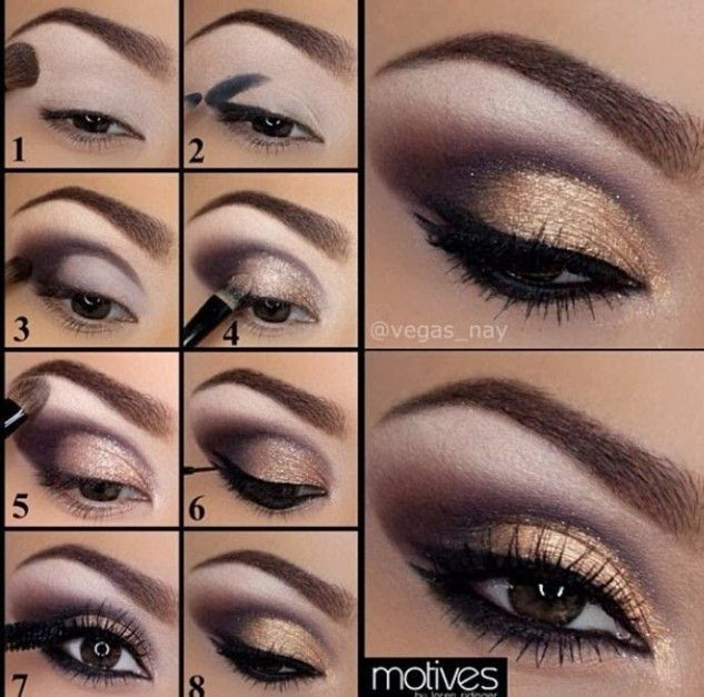 Good Eye Makeup Tutorials Purple And Gold Eye Makeup Tutorial Pictures Photos And Images For
