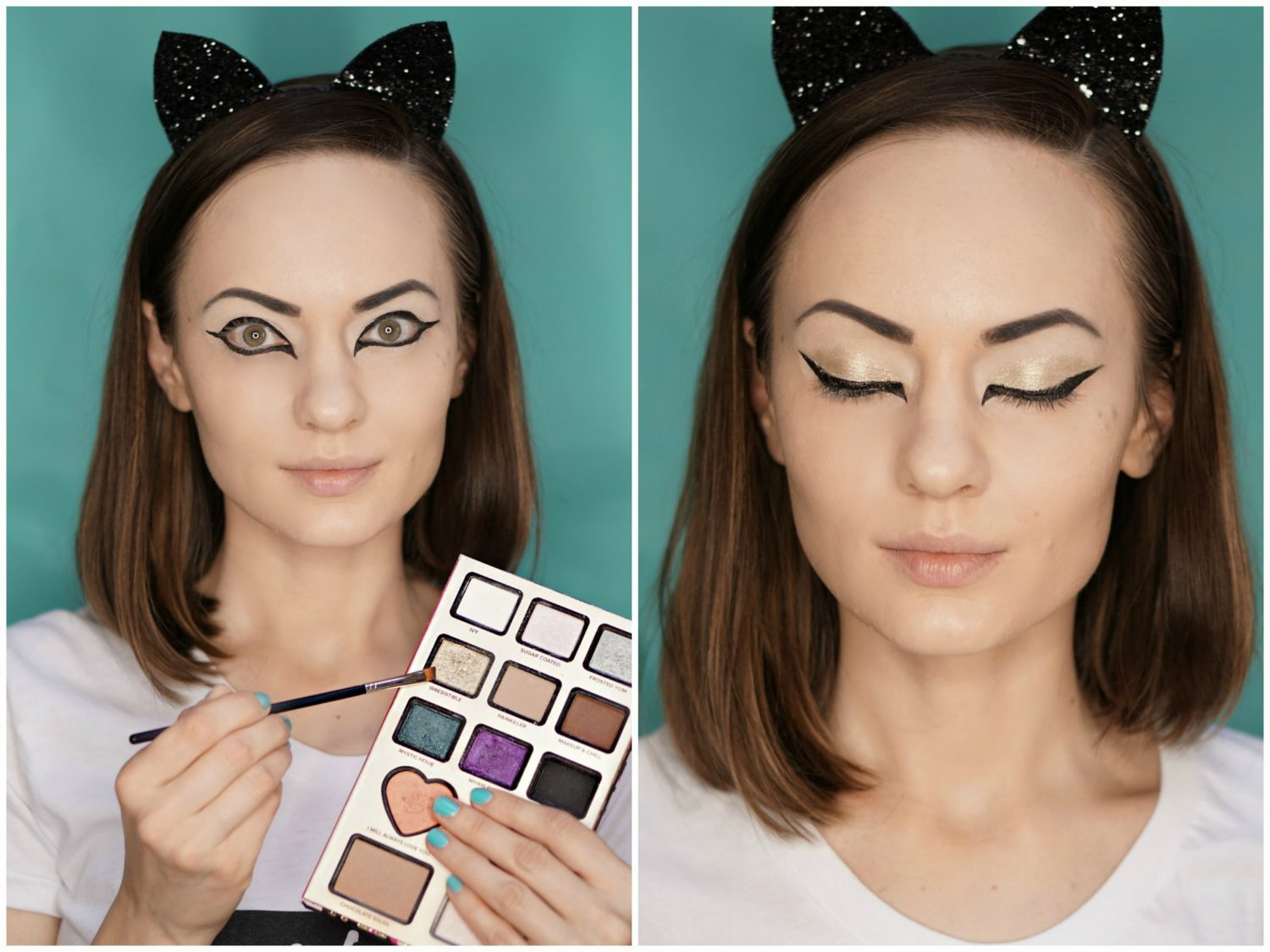 Halloween Cat Eye Makeup Cat Makeup Easy To Repeat Halloween Makeup Tutorial