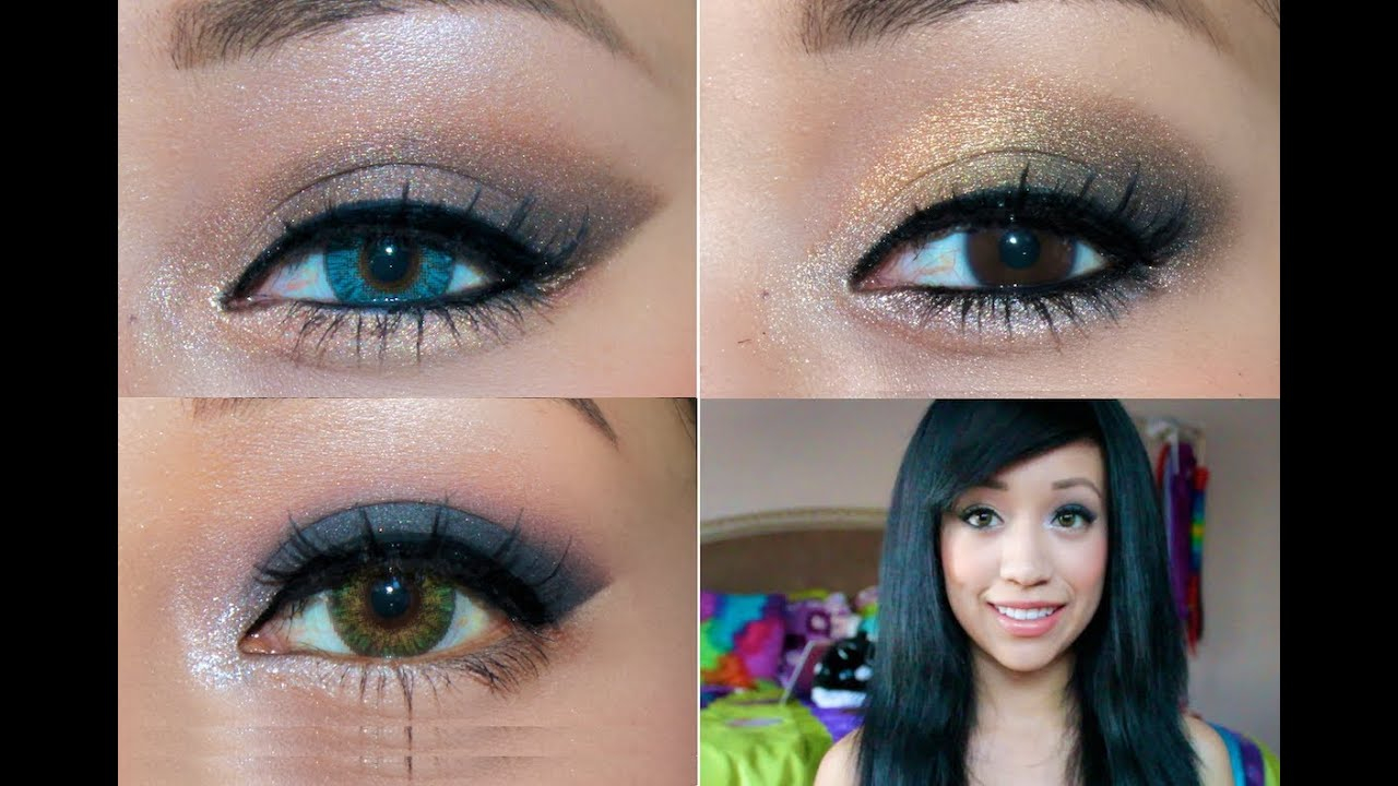 Homecoming Makeup For Blue Eyes Homecoming Makeup Tutorial 3 Looks For 3 Different Eye Colors