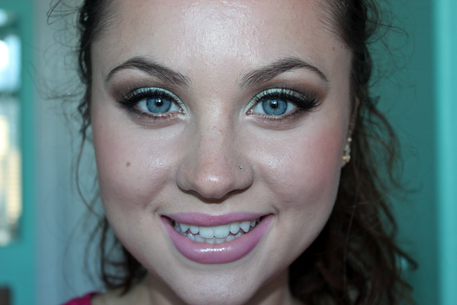 Homecoming Makeup For Brown Eyes Thelovelynis Mint Brown Homecoming Makeup Tutorial