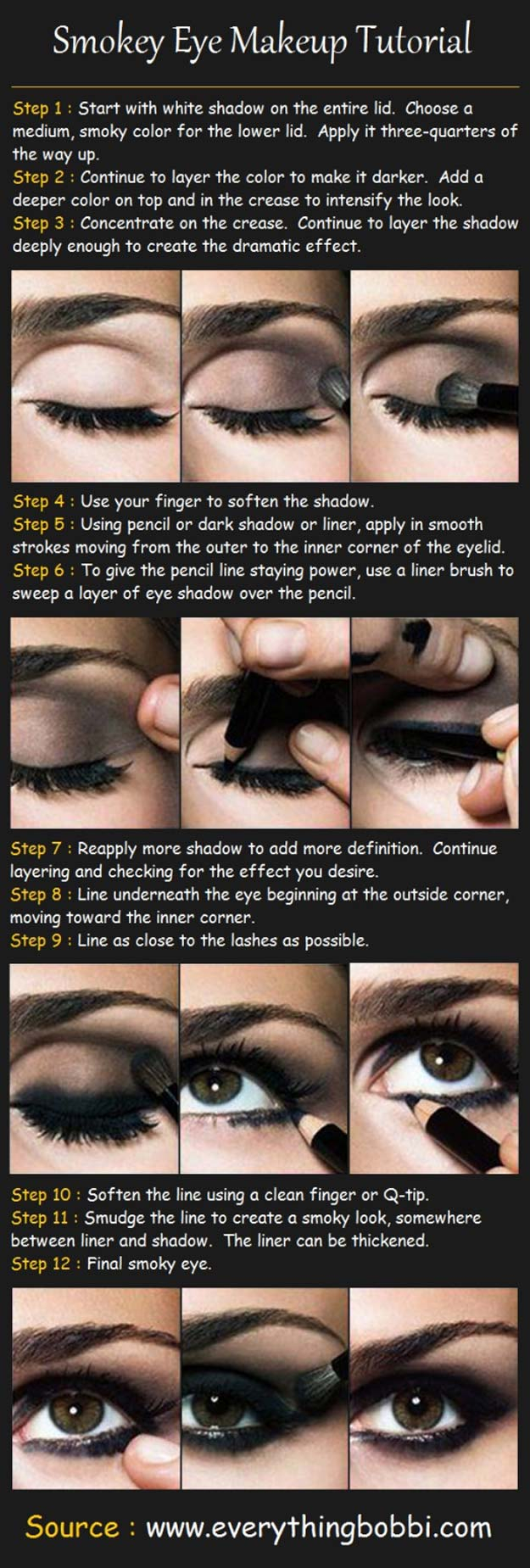 How To Create Smokey Eye Makeup 34 Sexy Eye Makeup Tutorials The Goddess