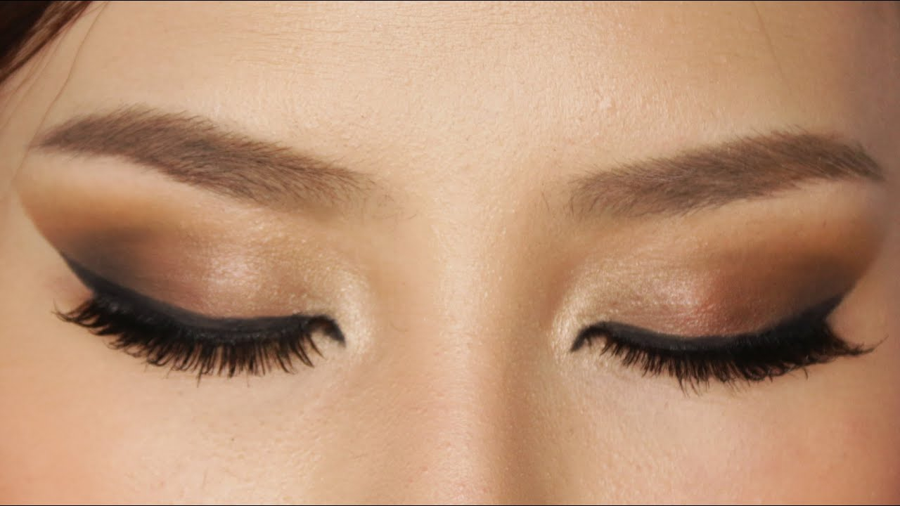 How To Do Eye Makeup For Brown Eyes Easy Brown Smokey Eye Makeup Tutorial Youtube