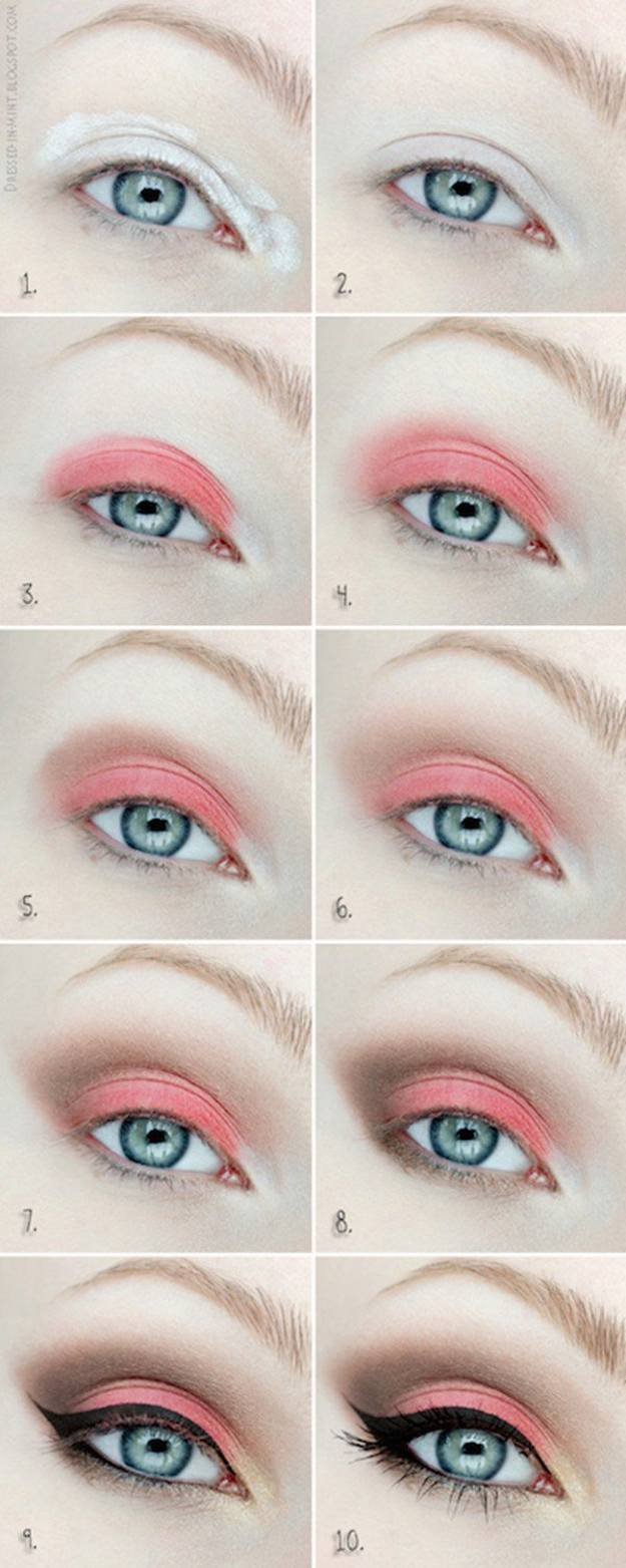 How To Do Makeup For Blue Eyes Colorful Eyeshadow Tutorials For Blue Eyes Makeup Tutorials
