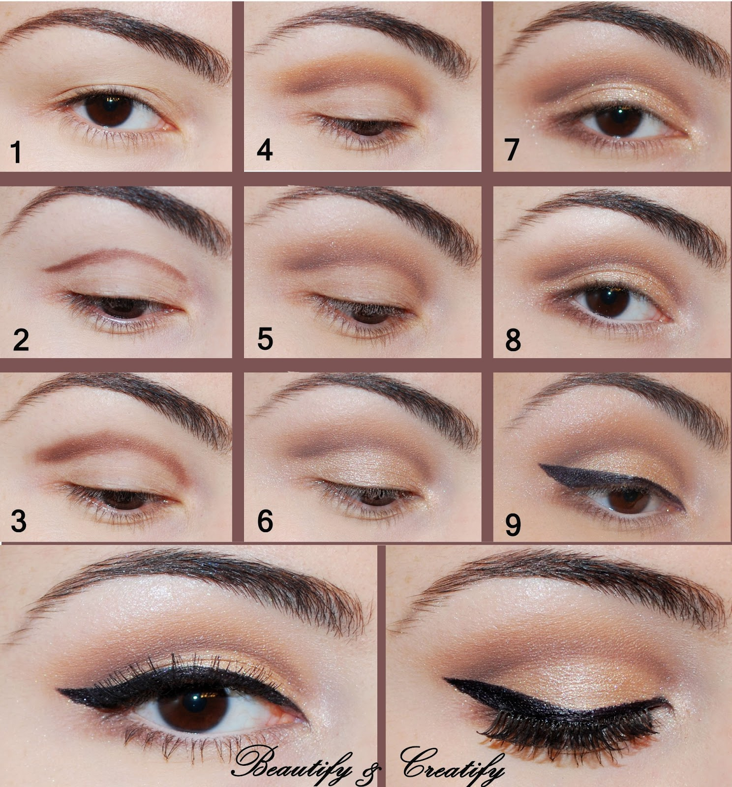 How To Do Perfect Eye Makeup 16 Easy Step Step Eyeshadow Tutorials For Beginners Crazyforus