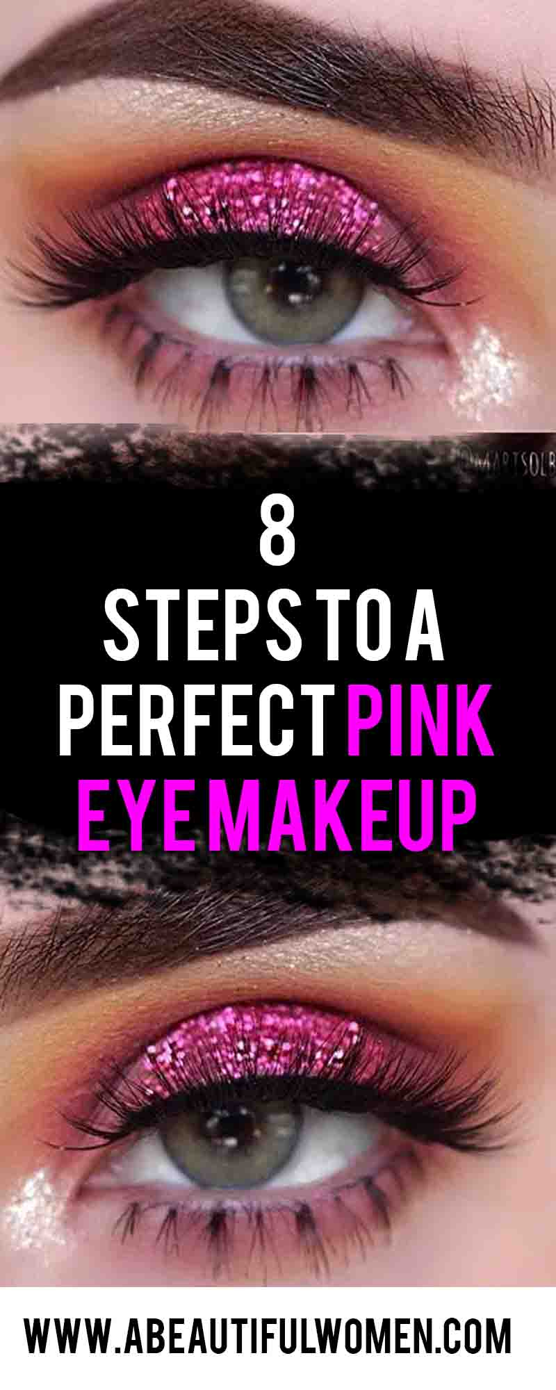 How To Do Perfect Eye Makeup 8 Steps To A Perfect Pink Eye Makeup Abeautiful Women