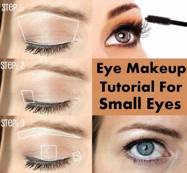 How To Put Eye Makeup On Small Eyes 34 Makeup Tutorials For Small Eyes The Goddess