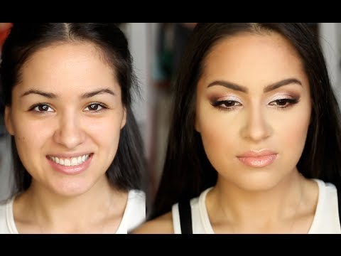 How To Put Eye Makeup On Small Eyes Full Face Prom Makeup Look For Small Eyes Youtube