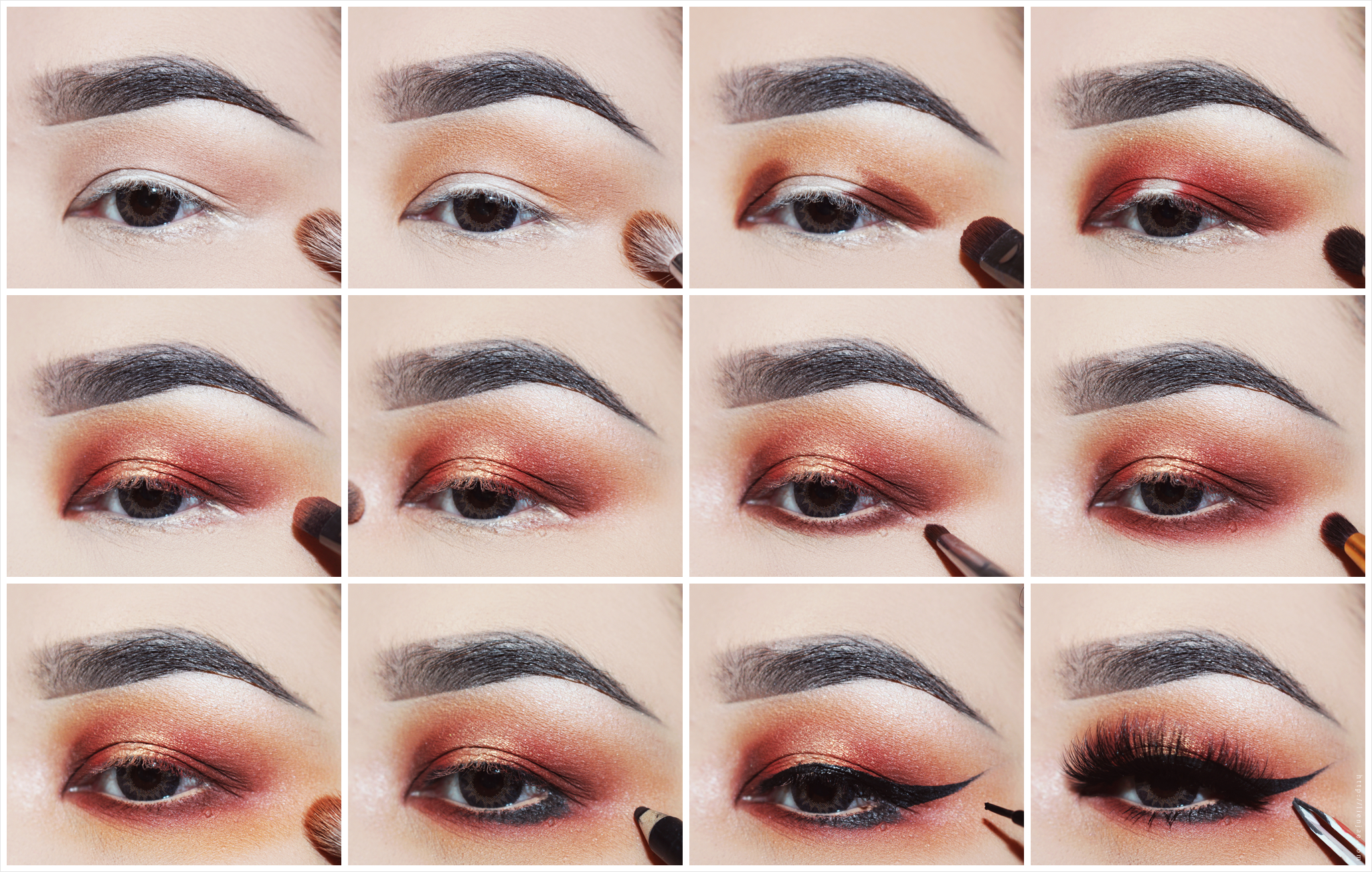 How To Smokey Eye Makeup Gold Orange Smokey Eye Makeup Pictorial Lien Jae