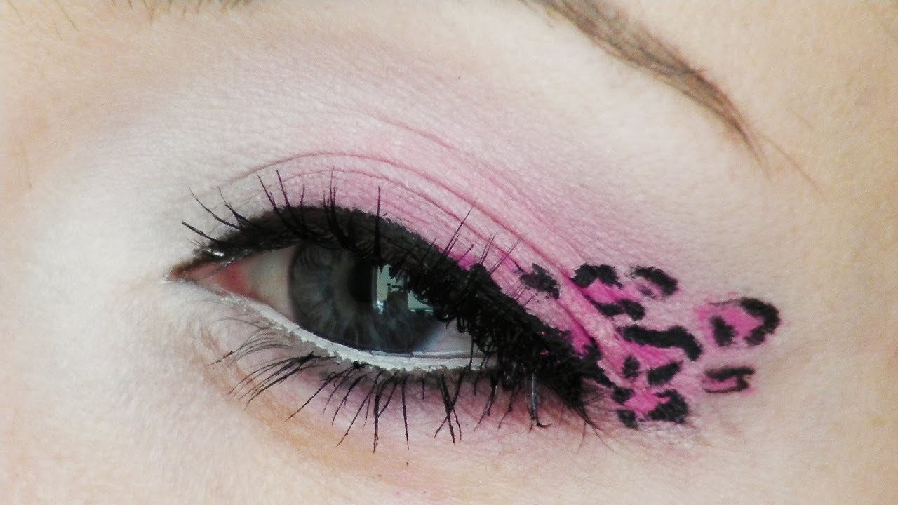 Leopard Eye Makeup Pink Leopard Print Makeup Tutorial Youtube