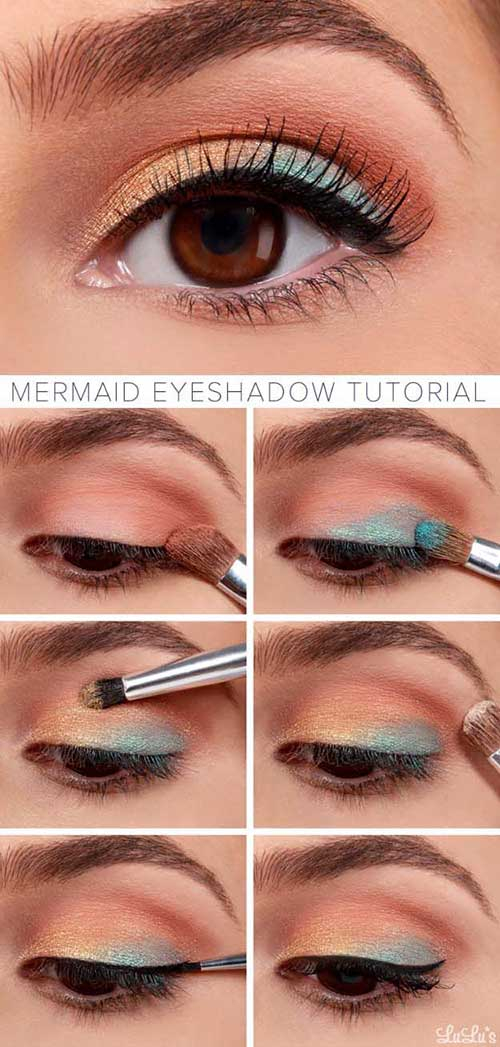 Little Mermaid Eye Makeup 25 Gorgeous Eye Makeup Tutorials For Beginners Of 2019