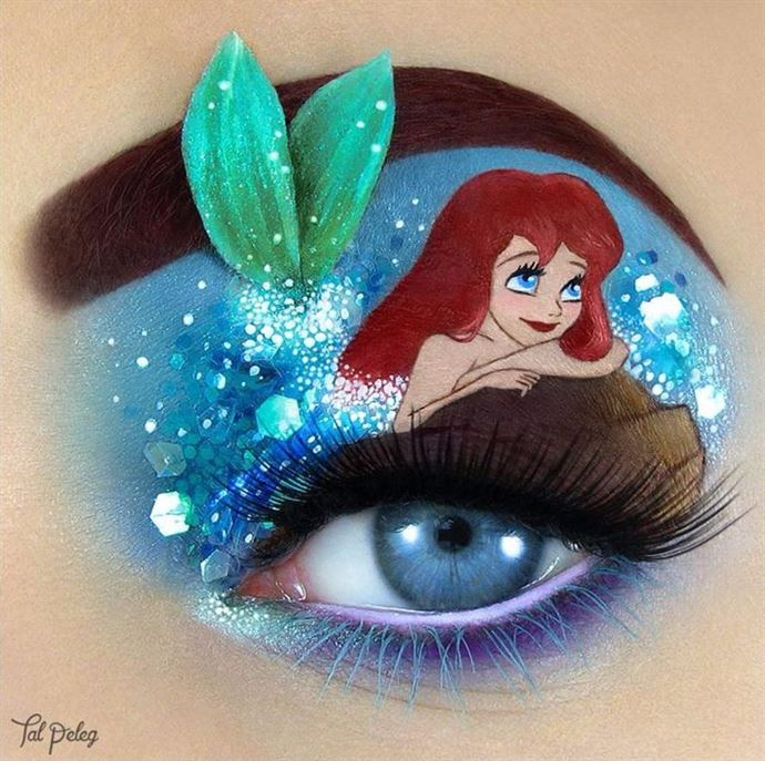 Little Mermaid Eye Makeup Makeup Artist Portrays How Its All In The Eyes